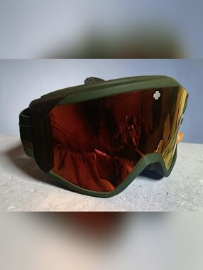 SPY Optics ACE Goggle with Orange Mirror Lens And Camo Adjustable Band W/ Pouch